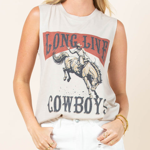 Women's Long Live Cowboys Tank Top