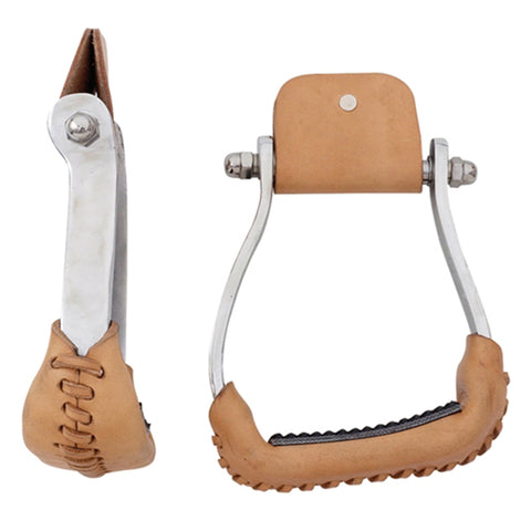 Front and side view of each sloped stirrup. 