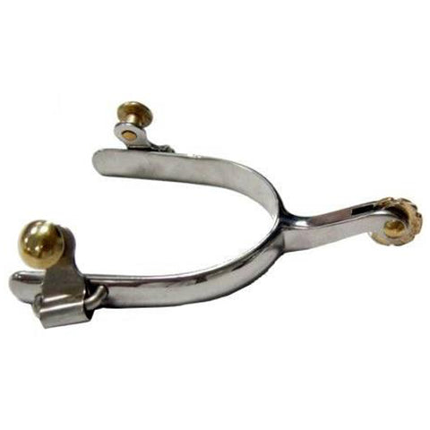 Side view of ladies roping spur. 