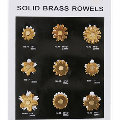 American Heritage Equine Brass Spoke Rowells