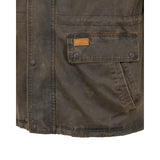 Outback Trading Company® Men's Brown Rancher Jacket Outside Pocket View