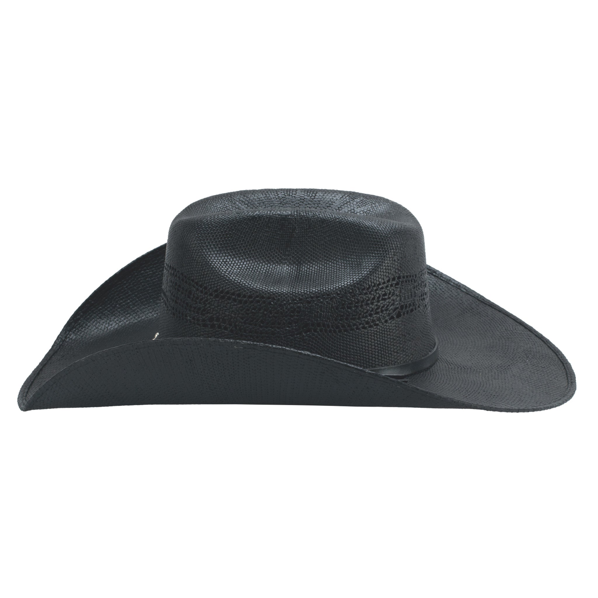 Monte Carlo Straw Rancher Hat - Black with Beaded Trim Black Rancher Hat With Rhinestone Hat Band | Hobby Lobby  main image 3