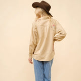 Back of the shirt, same as the front of the shirt. 