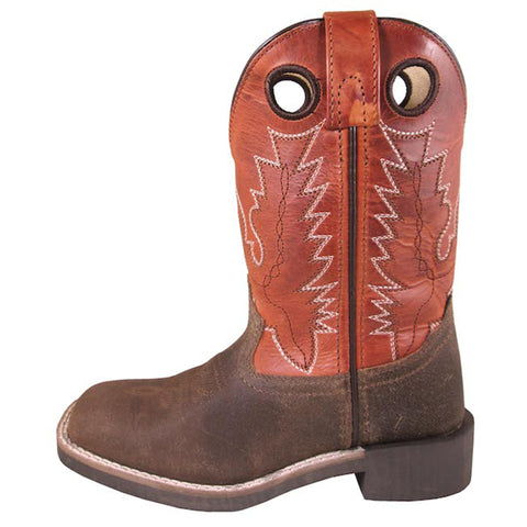 Smoky Mountain Youth Brown/Burnt Orange Boots