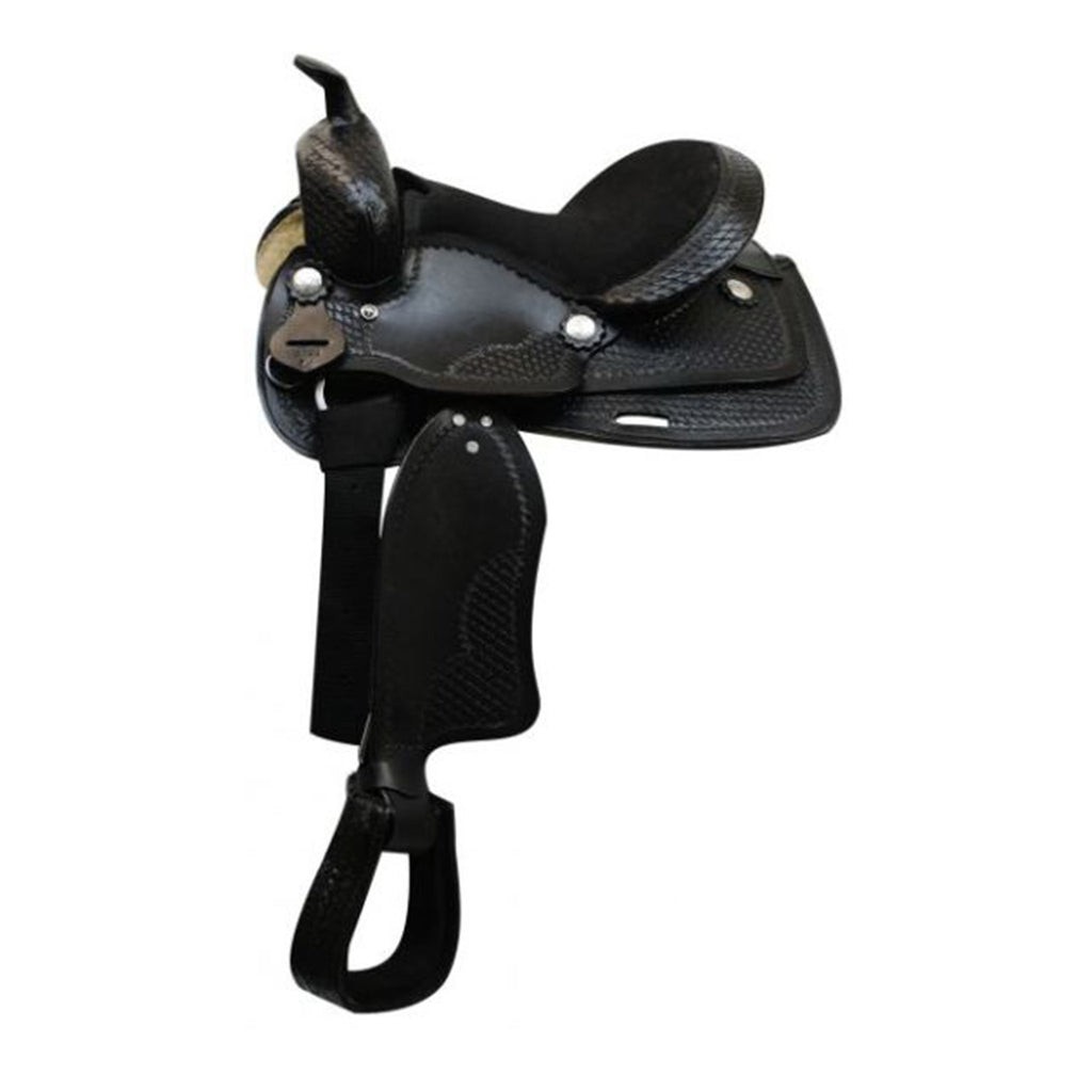 Double T Black Youth Saddle