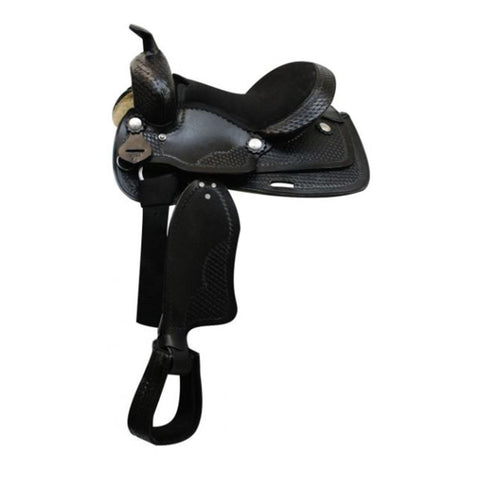 Double T Black Youth Saddle