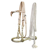 Showman Rawhide Core Show Bosal With Mecate Rein