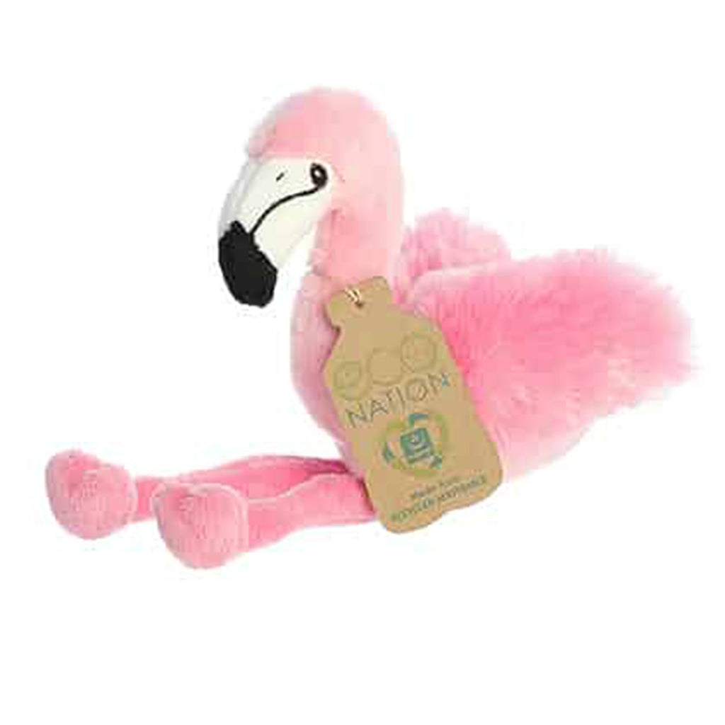 8" Stuffed Pink Flamingo