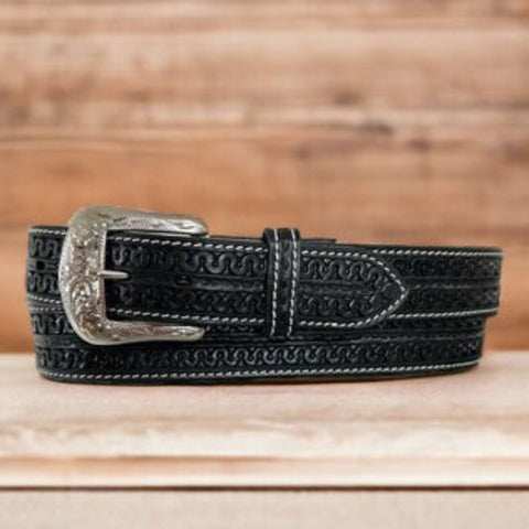 Twisted X Men's Black Serpent Pattern Belt