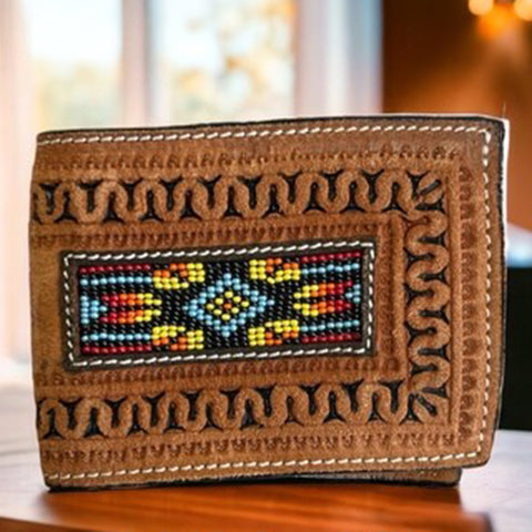 Twisted X Roughout/Beaded Bifold