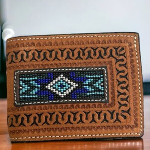 Twisted X Rough Out Beaded Bifold