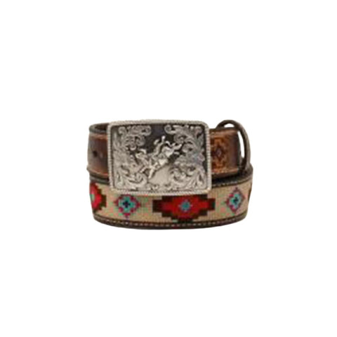 3-D Belt Co. Kid's Aztec Stitched Belt
