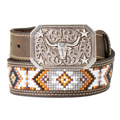 3D Youth Laced Beaded Inlay Belt
