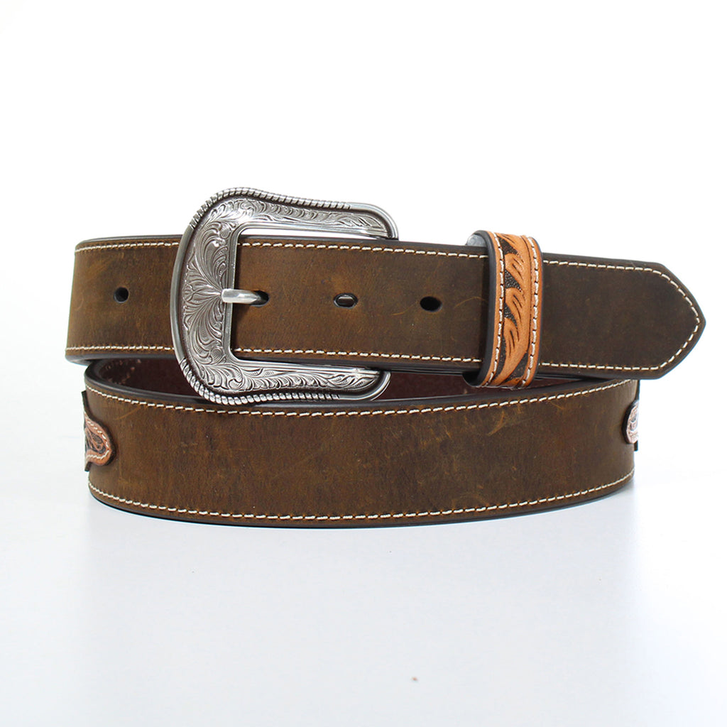 3D Men's Cactus Conchos Western Belt- Front