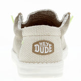 Hey Dude Men's Wally Braided Fossil Casual Shoe Heel View