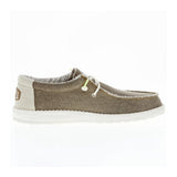 Hey Dude Men's Wally Braided Fossil Casual Shoe Medial View