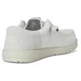 men's slip on casual shoes in  a ancient blue mono color with elastic laces