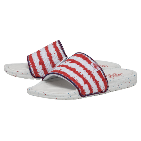 Hey Dude Chandler Knit Flag Slides