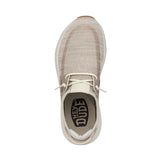 Sirocco Women's lightweight beige sneakers top view