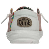 Back side view of shoes. 