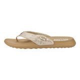 Hey Dude Women's Gold Christi Flip Flop
