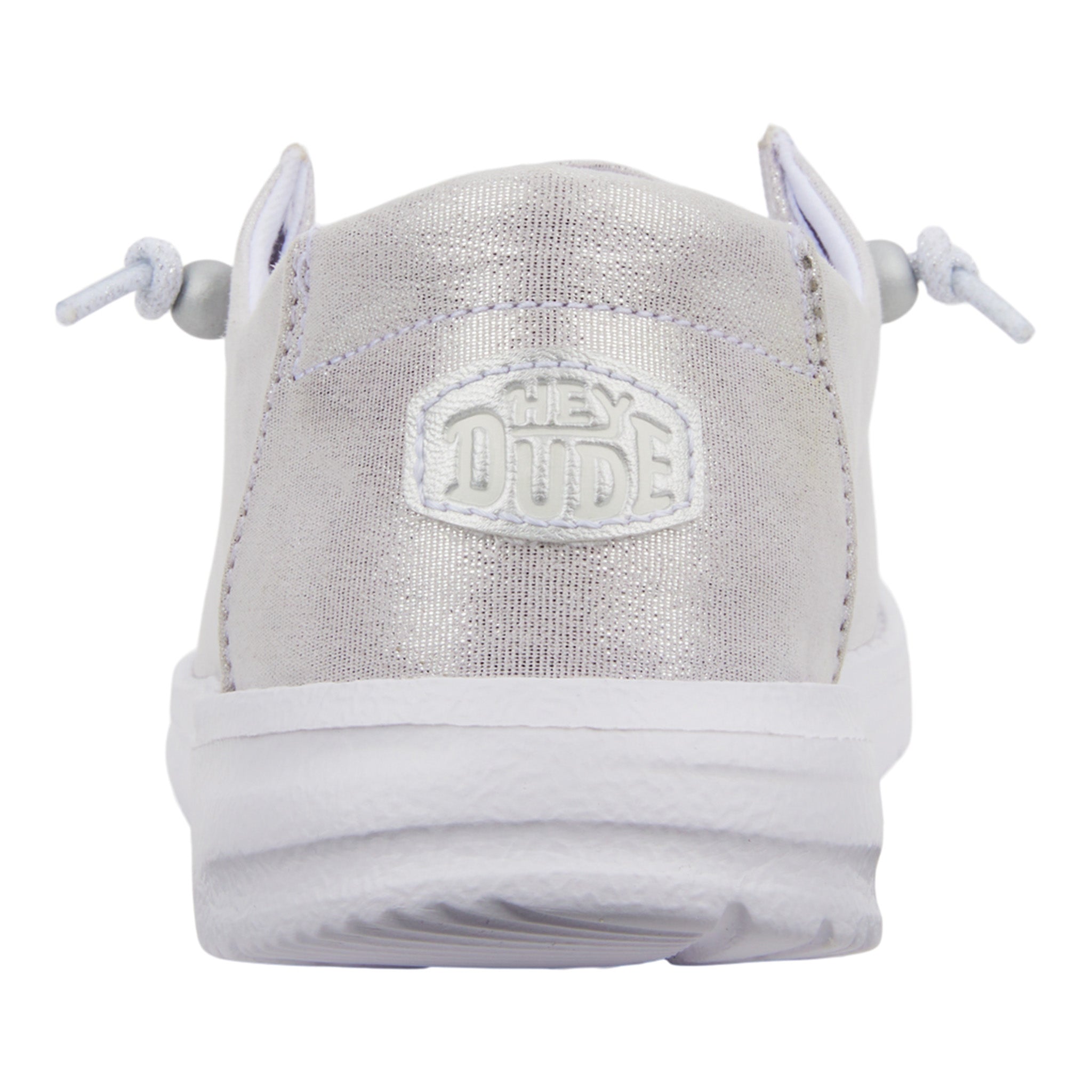 Hey Dude Women's Wendy Metallic Silver Shoes Hey Dude Women's Wendy Metallic Silver Shoes