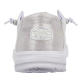 Hey Dude Women's Wendy Metallic Silver Shoes