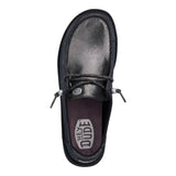 Hey Dude Wendy Metallic Shine Black