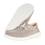 Metallic Rose Gold Shoes showing Sole