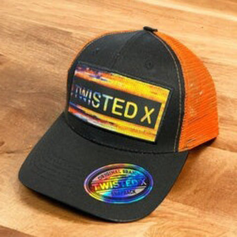Twisted X Orange/Black Cap
