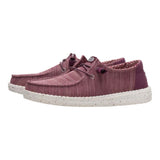 women's burgundy slip on lightweight shoes