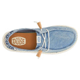  Boho Blue Casual Shoe Top View