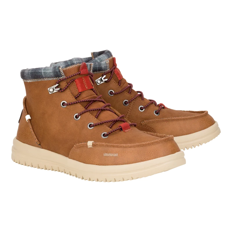 Hey Dude Men\'s Bradley Classic Tumbled Cognac Brown Size 14 lightweight wool Men main image 2