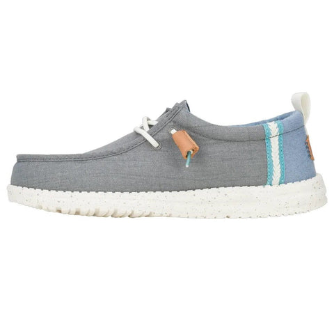 Hey Dude Wally Craft Linen Monument Grey