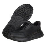 men's Faux leather, water repellent, black slip resistant shoes