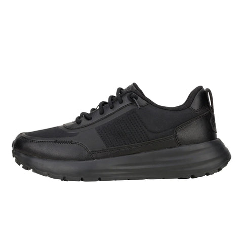 black water repellent and slip resistant women's work shoes