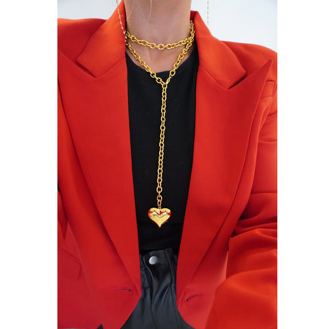 XL Wrap Around Heart Necklace