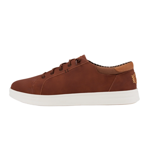 Cognac color tied shoe slip on