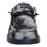 men's lightweight grey & black tie dyed slip on shoes