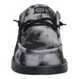 men's lightweight grey & black tie dyed slip on shoes
