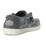 HEYDUDE Men's Wally Sweater in grey color heel angle view