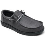 men's canvas shoe in shades of neutral grey