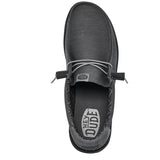 men's canvas shoe in shades of neutral grey