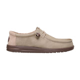 men's canvas shoe in neutral shades with flexible lightweight sole