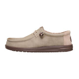 men's canvas shoe in neutral shades with flexible lightweight sole