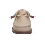 men's canvas shoe in neutral shades with flexible lightweight sole