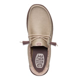 men's canvas shoe in neutral shades with flexible lightweight sole