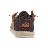 Heel of Hey Dude Men's Wally Funk Western Stitch Shoes 