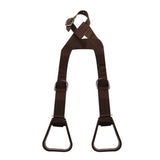 Showman Heavy duty nylon adjustable buddy stirrup Brown