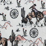 Infant & Toddler Pink Checked Buckaroo Romper